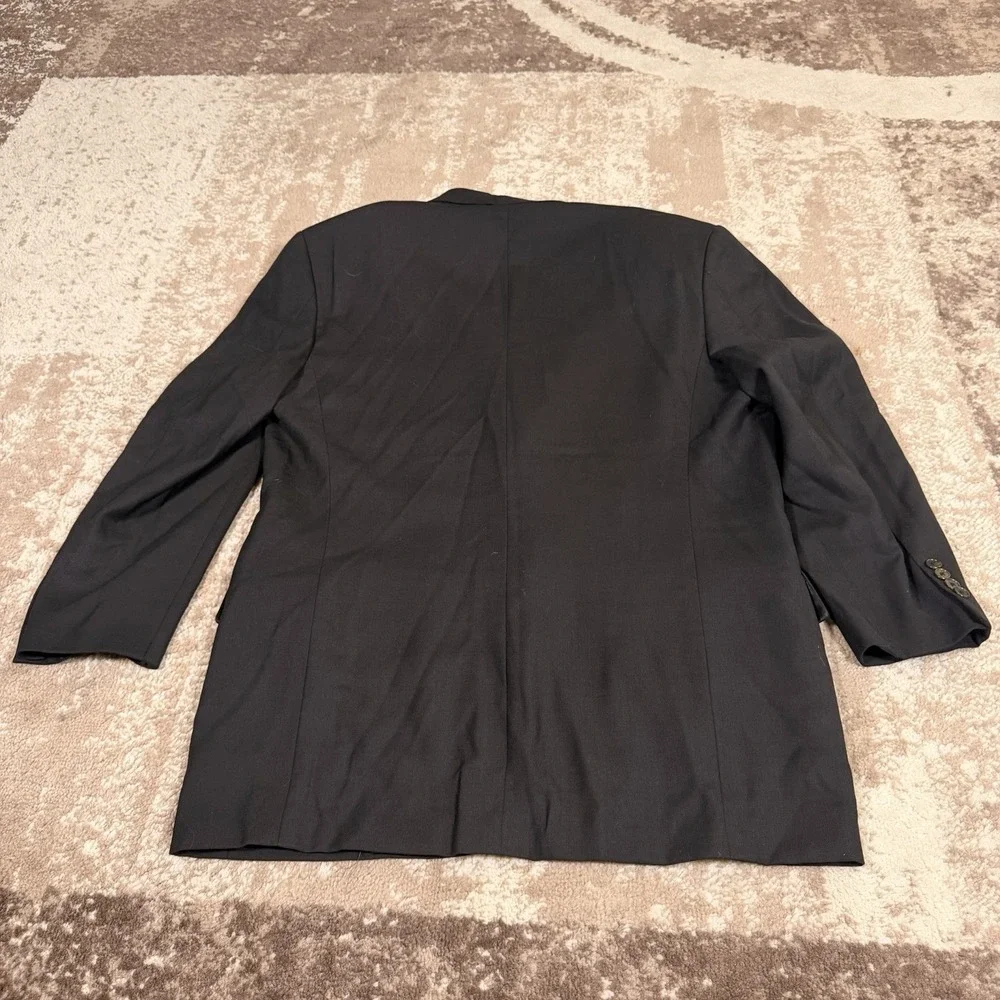 Joseph Abboud Men's Wool 2 Button Tuxedo Jacket Black USA 44L Blazer Jacket